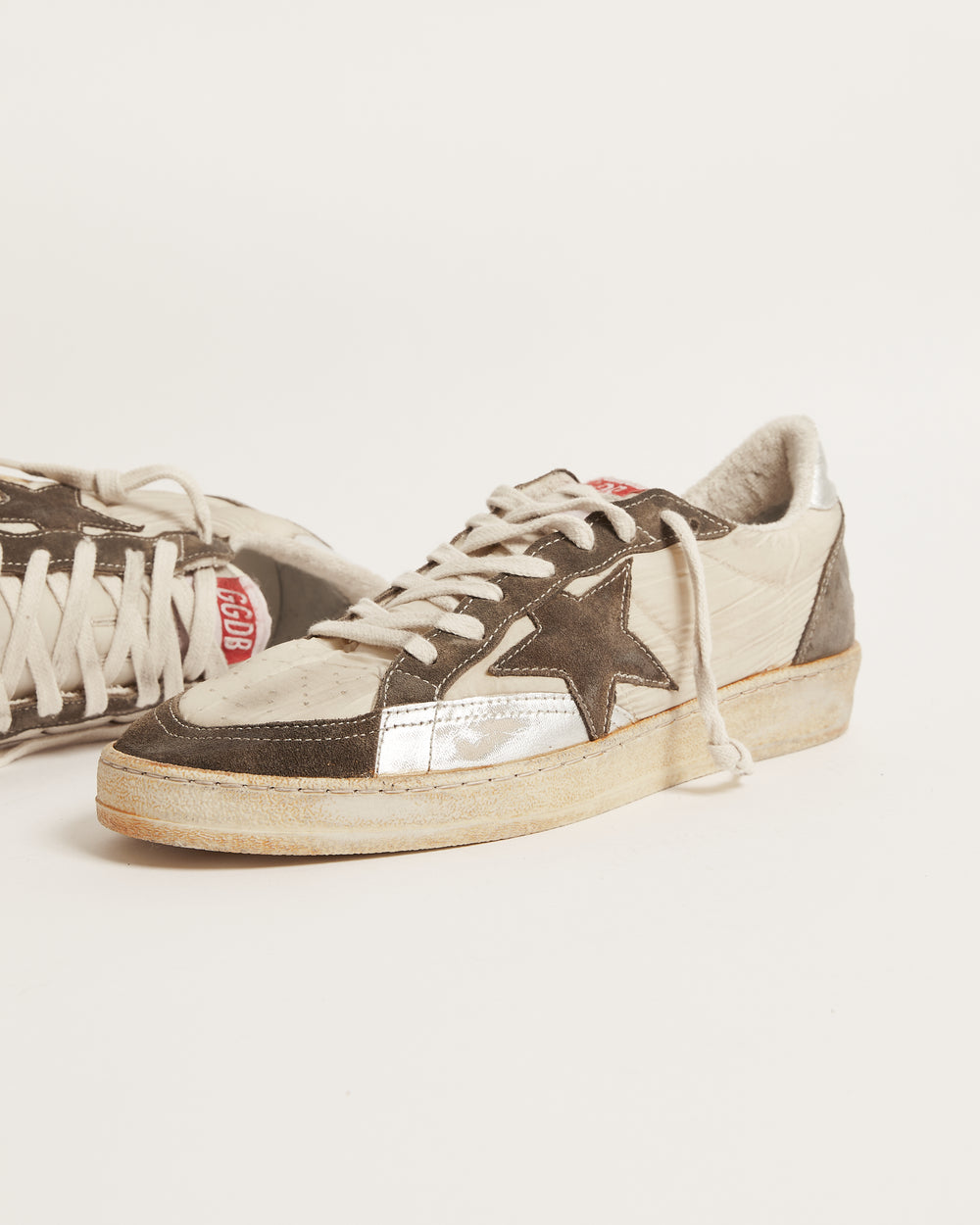 Ball Star Man Toppa Interna w/ Beige and Military Green Suede