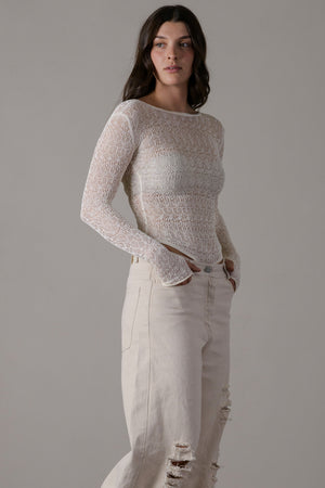 Viscose Lace Body White