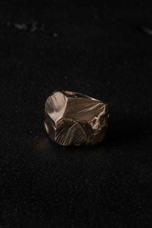 Bronze Rough Cut Ring