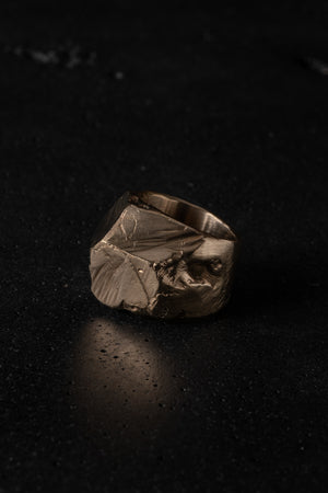 Bronze Rough Cut Ring