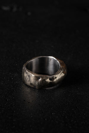 Oval Ring Stainless Steel w/ Silver Bronze Details