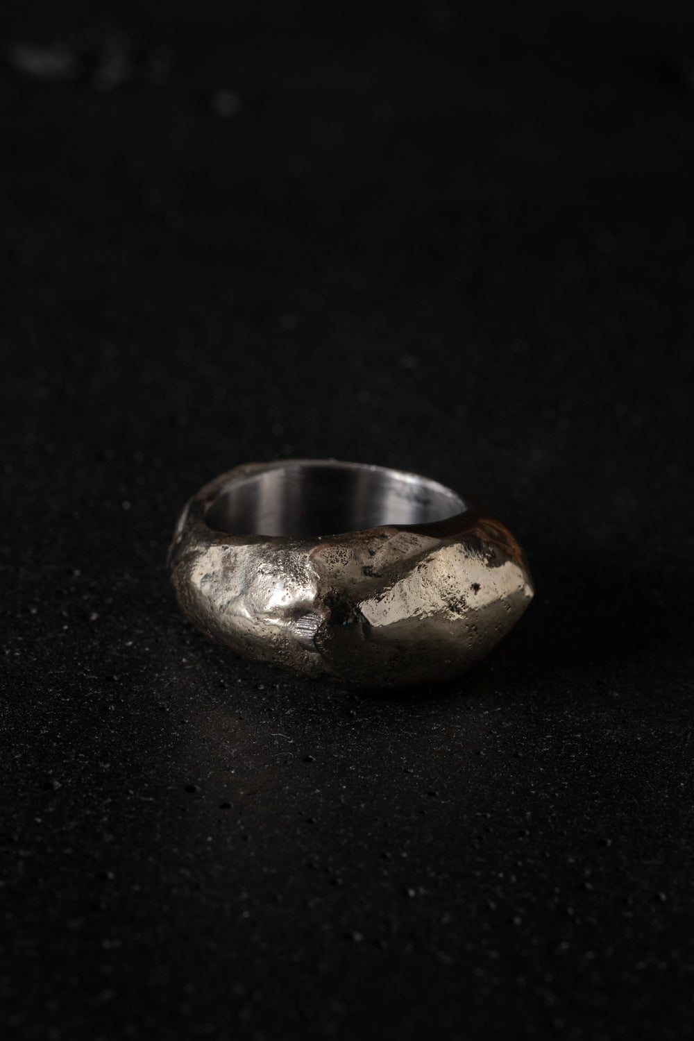 Oval Ring Stainless Steel w/ Silver Bronze Details