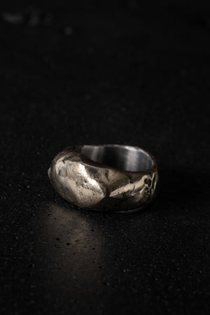 Oval Ring Stainless Steel w/ Silver Bronze Details