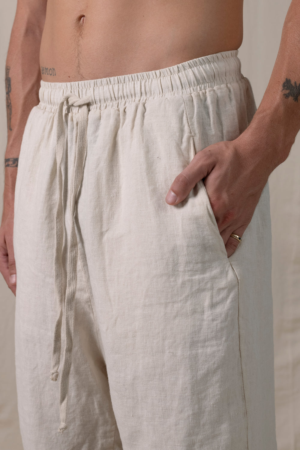 Linen Shorts Sand