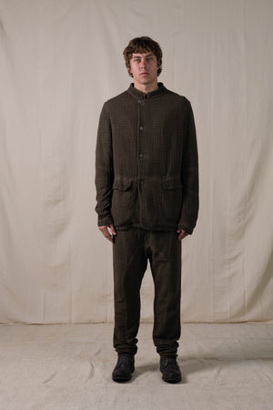 Worker Jacket Cotton Brown