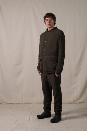 Worker Jacket Cotton Brown