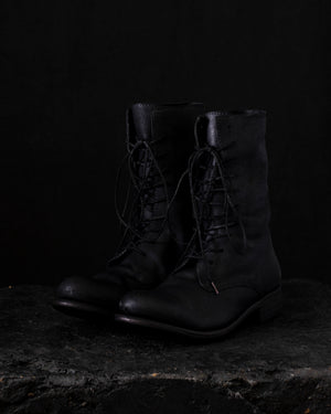 Womens High Lace Up Boots Black