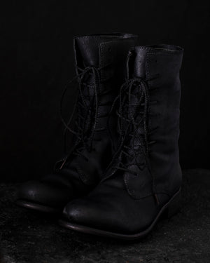 Womens High Lace Up Boots Black