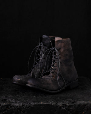 Mid Lace Up Boots Dark Grey Brown