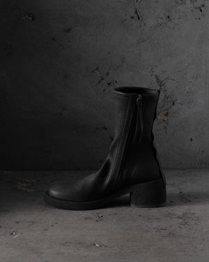 Undercover Stretch Calf Leather Boots Black