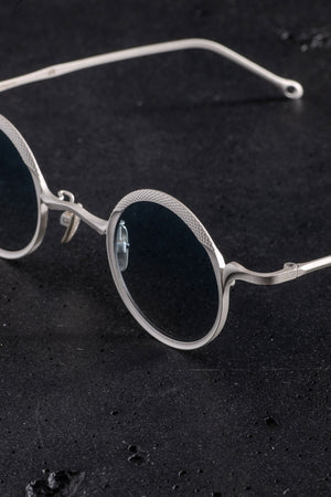 RG1099AG Sterling Silver Matte x Blue Lens