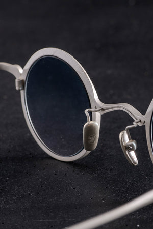 RG1099AG Sterling Silver Matte x Blue Lens