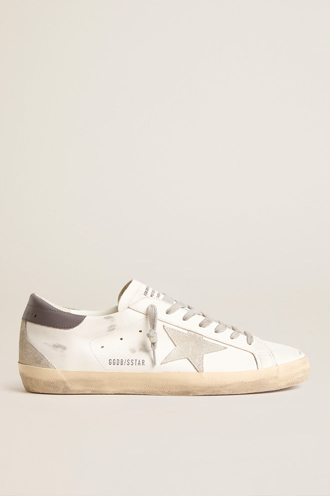 Super Star Leather Upper w/ Suede Star White / Ice / Dark Grey