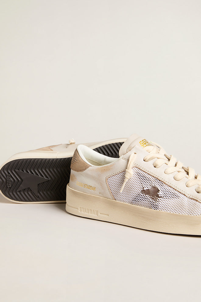 Stardan Nappa w/ Net and Leather Upper and Leather Star Grey / Ecru / Brown