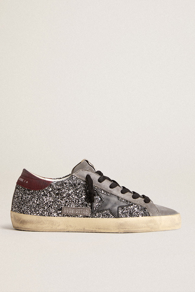 Golden goose francy glitter argento hotsell