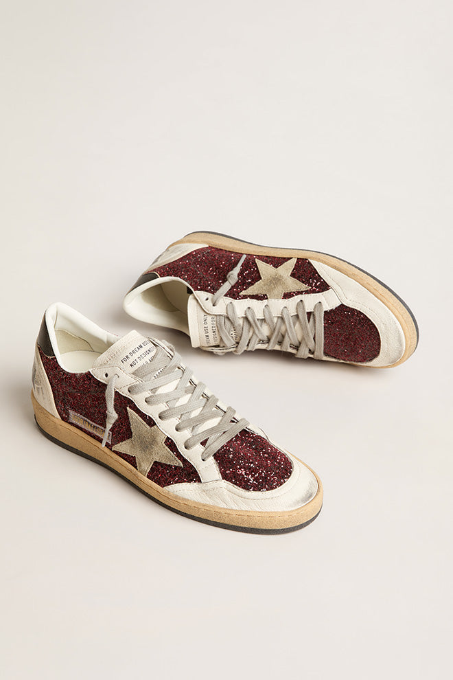 Ball Star Glitter Upper Nappa and Suede Star Bordeaux / White / Ice / Black