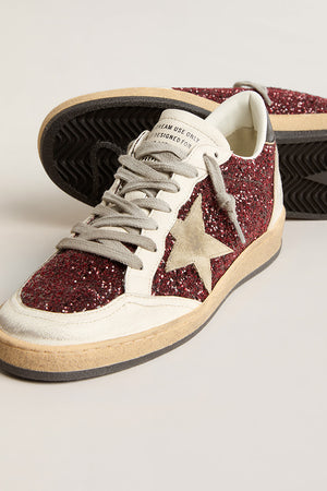 Ball Star Glitter Upper Nappa and Suede Star Bordeaux / White / Ice / Black