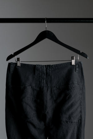 Linen Trousers Black CFUTRTD130-U10