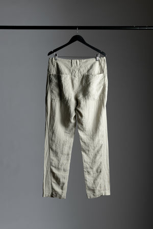 Linen Trousers Stone CFUTRTD130-U02