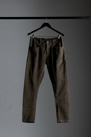 Velour Slim Trousers Mud CFUTRVC120-U13