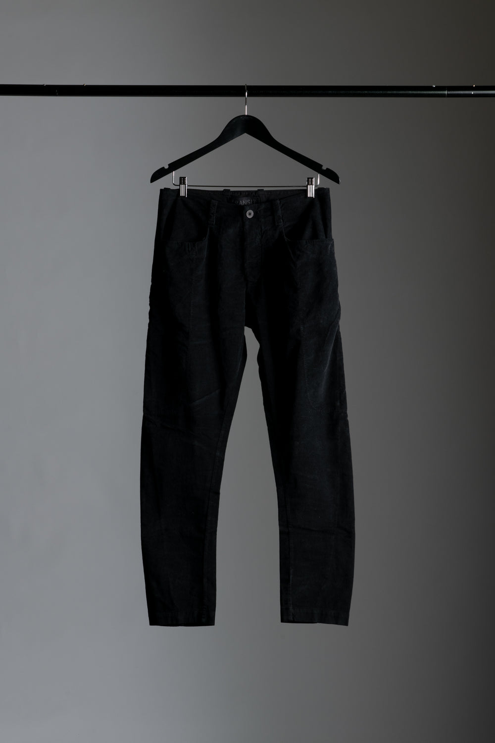 Velour Slim Trousers Black CFUTRVC120-U10