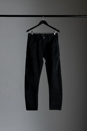 Velour Slim Trousers Black CFUTRVC120-U10