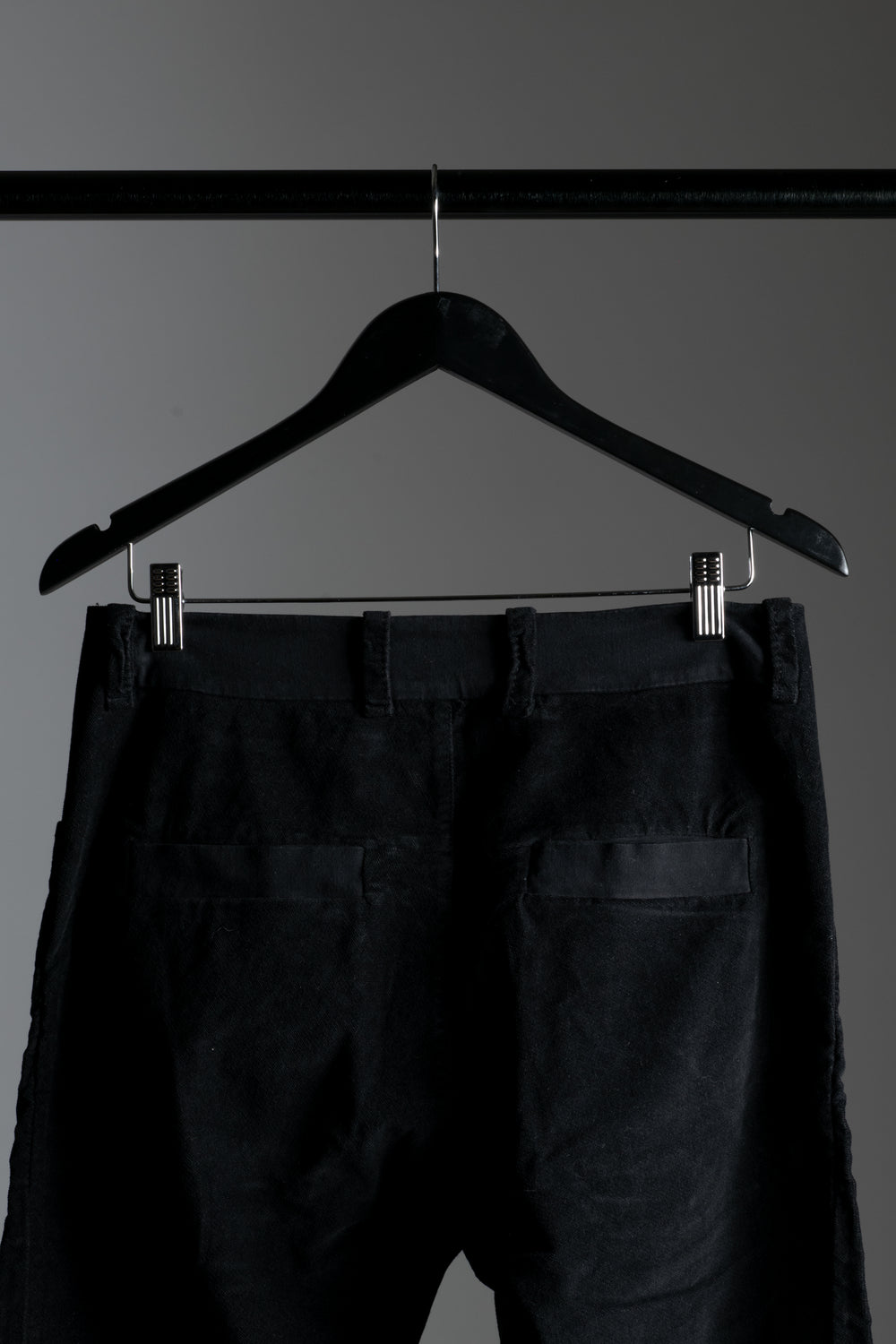 Velour Slim Trousers Black CFUTRVC120-U10