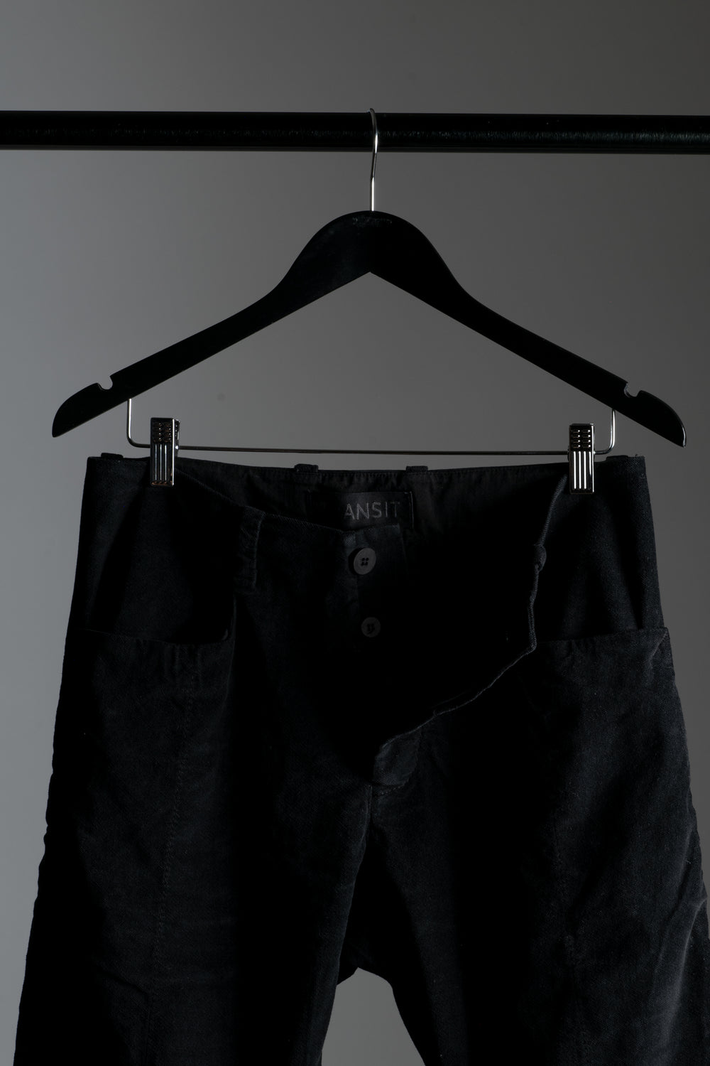 Velour Slim Trousers Black CFUTRVC120-U10