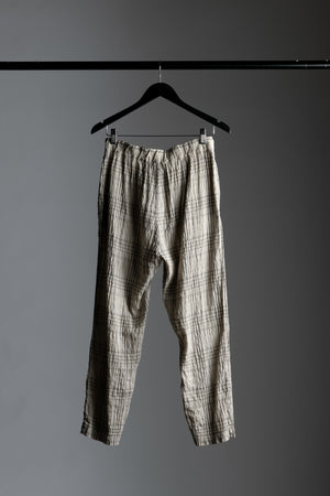 Plaid Pant Pearl Grey