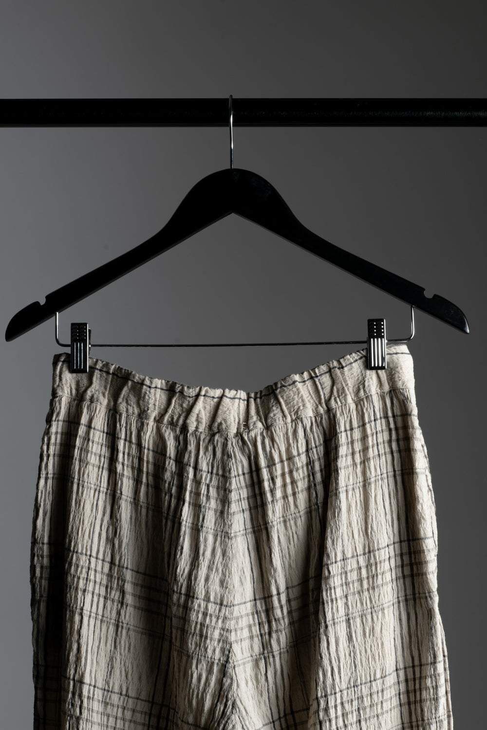 Plaid Pant Pearl Grey