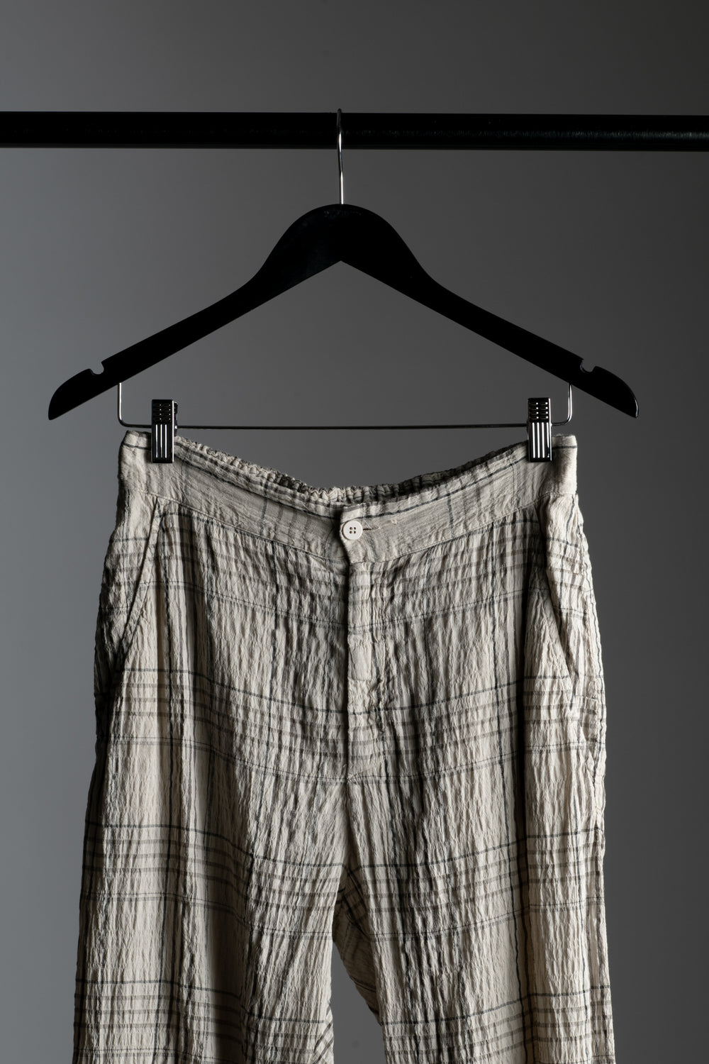 Plaid Pant Pearl Grey