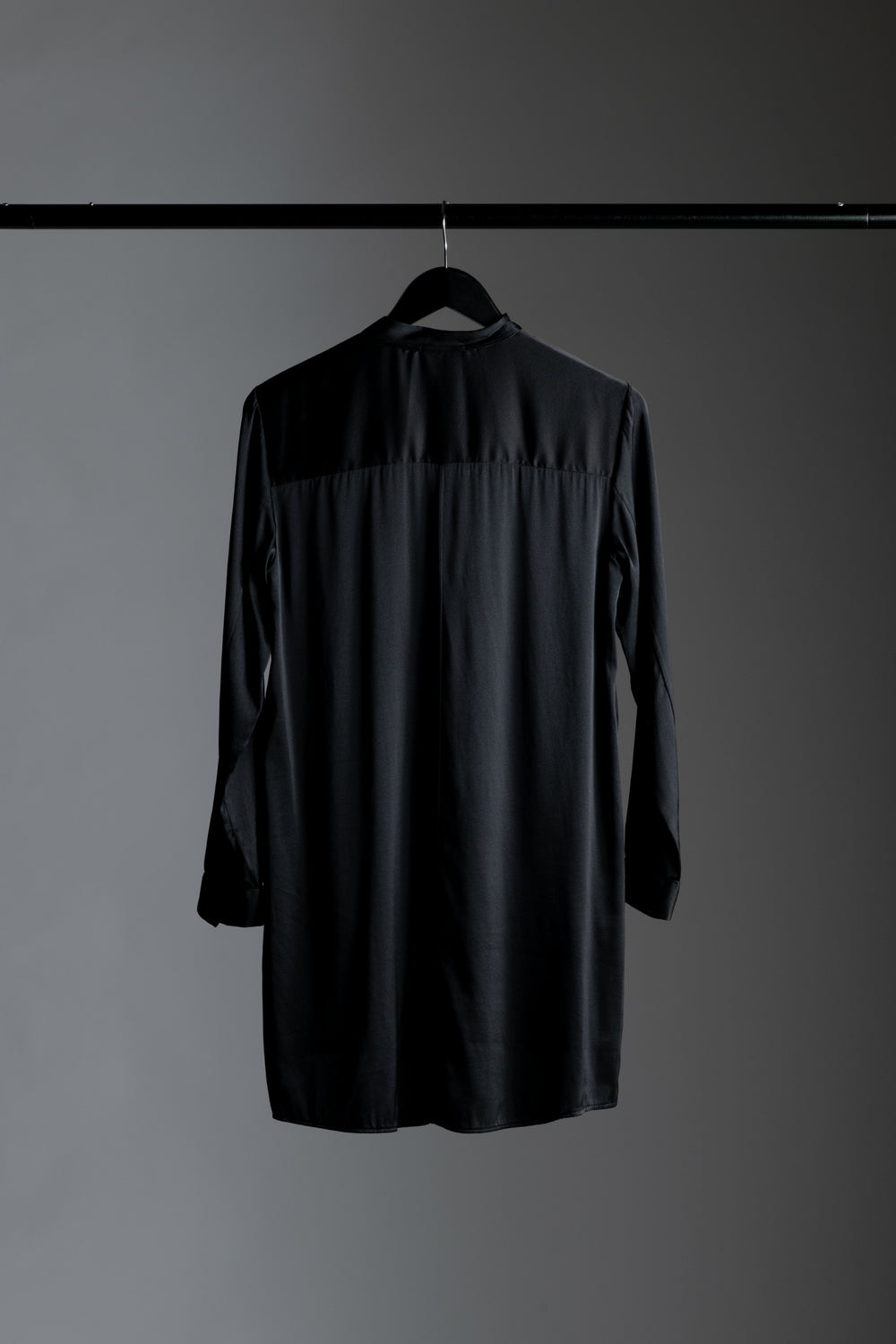 Silk Long Shirt Black CFDTRWU303-10