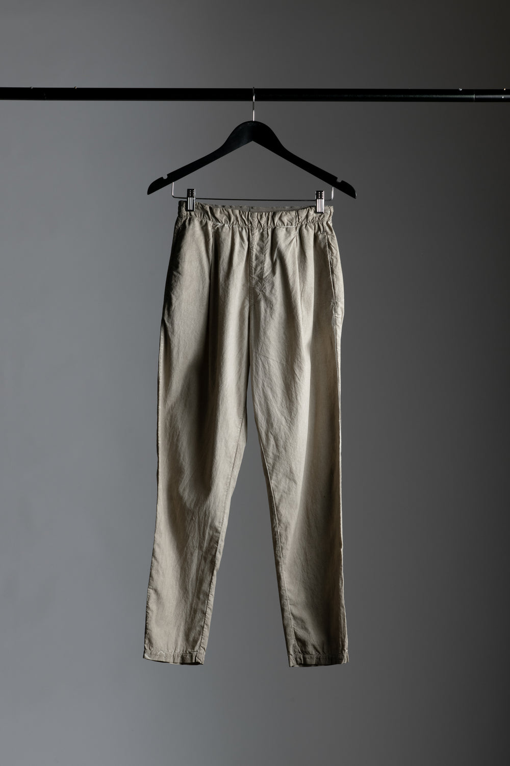 Treated Cotton Slim Pant Pearl Grey