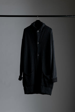 Wool Cardigan Charcoal CFUTRV19542-U312