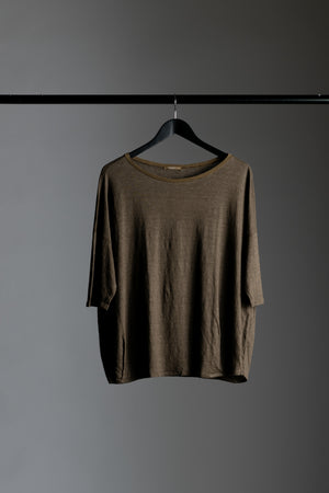 Linen Slub Tee Brown CFDTRWK209-06