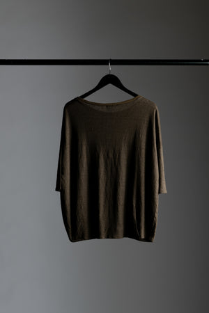 Linen Slub Tee Brown CFDTRWK209-06