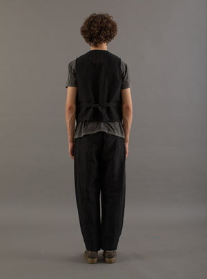 Patrick Pants Linen Wool Conjure Black