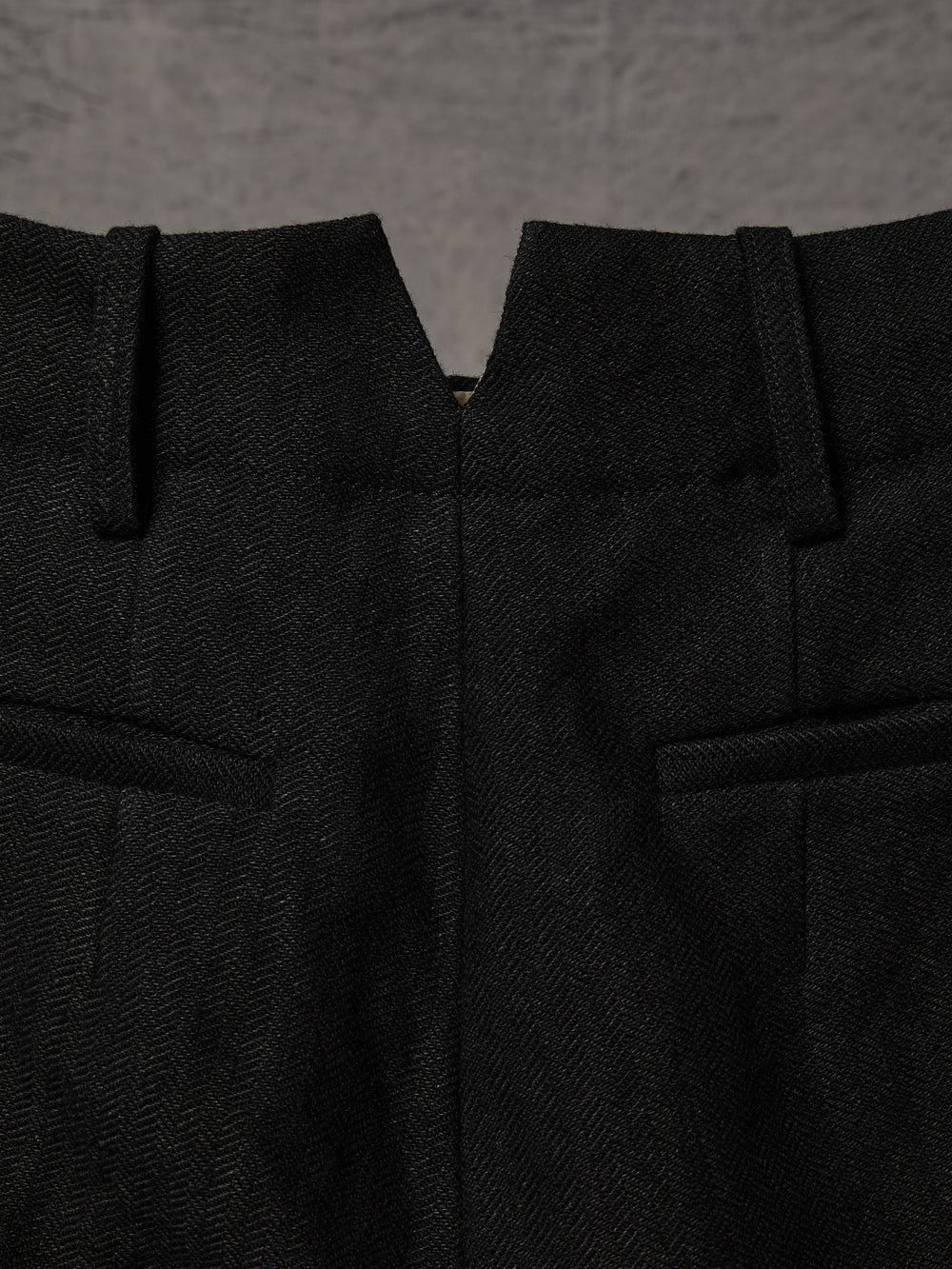 Patrick Pants Linen Wool Conjure Black