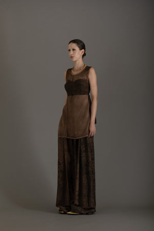 Paella Pants Nefele Brown/ Rose