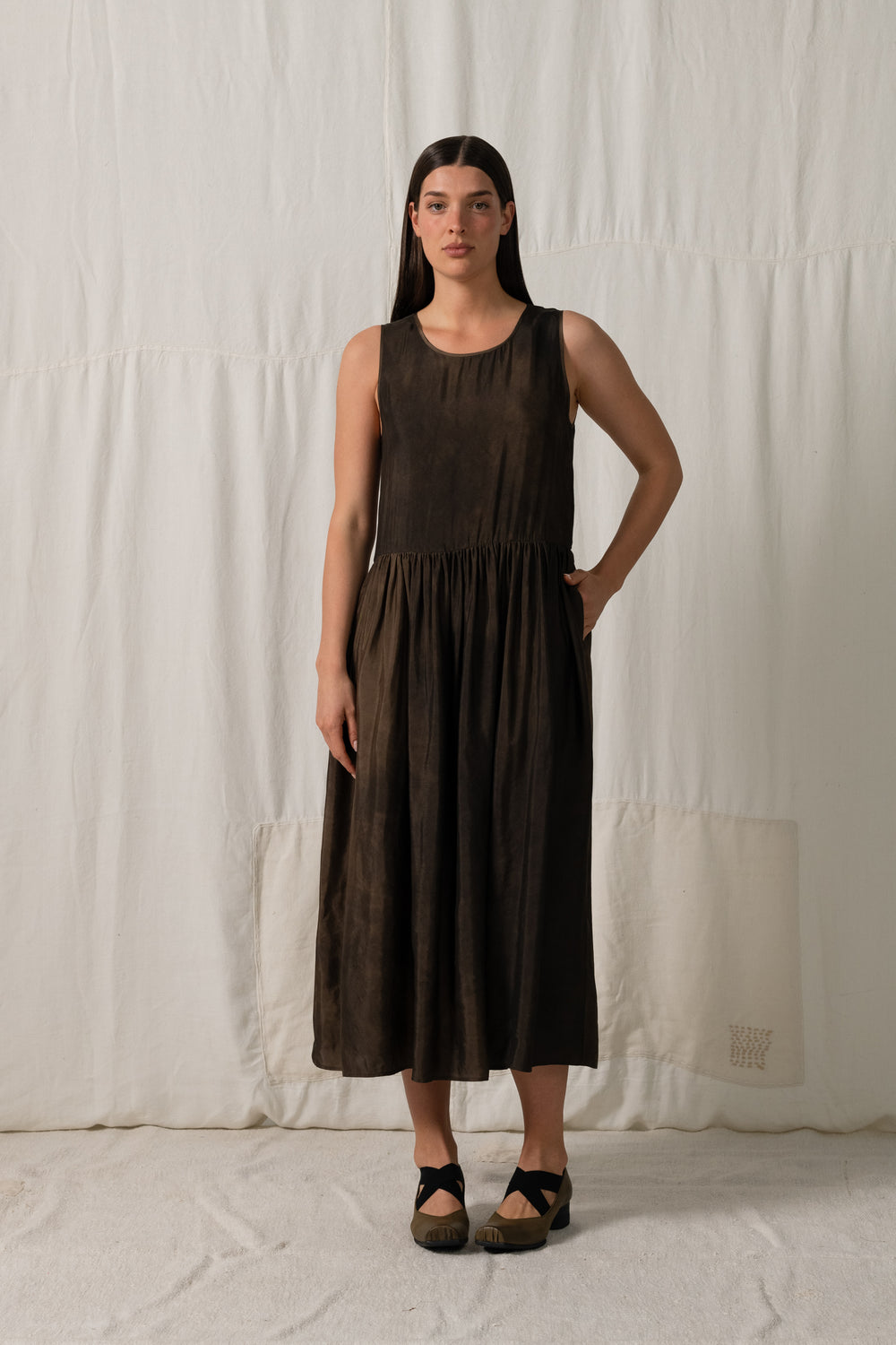 Ardal Dress Moulay Dark Brown