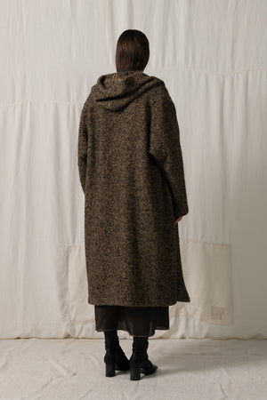 Cardigan Coat Sabueso Black / Tan