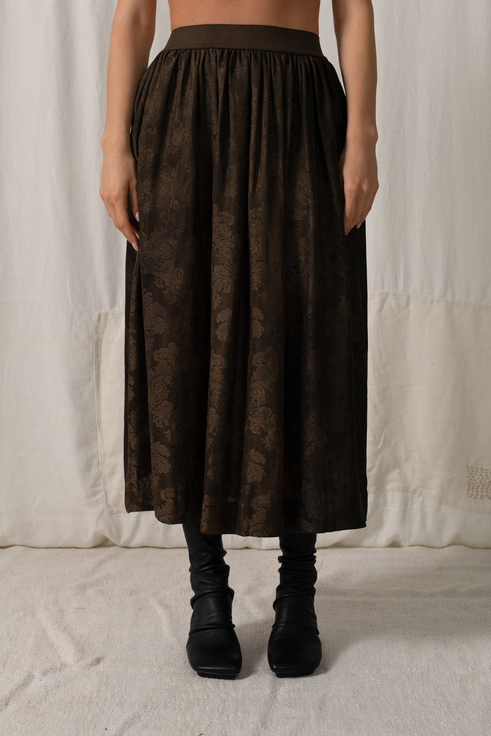 Gillian Skirt Zagros Dark Brown