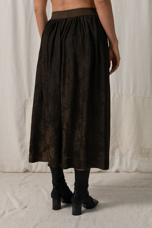 Gillian Skirt Zagros Dark Brown