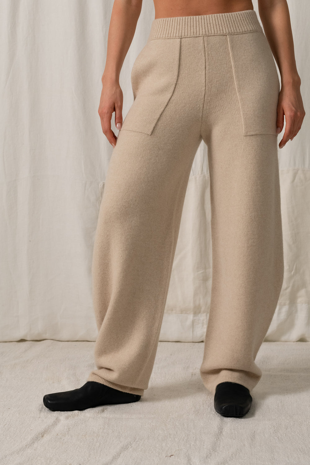 Pants Plain Cashmere Tan