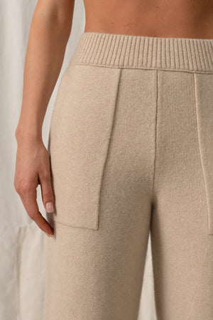 Pants Plain Cashmere Tan