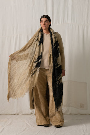 Scarf T-Walk Tan / Black