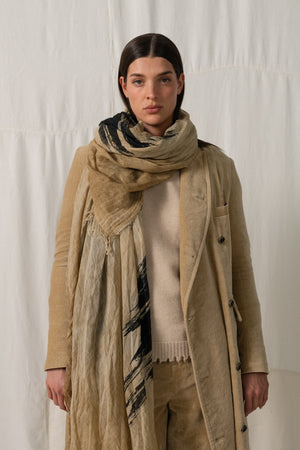 Scarf T-Walk Tan / Black