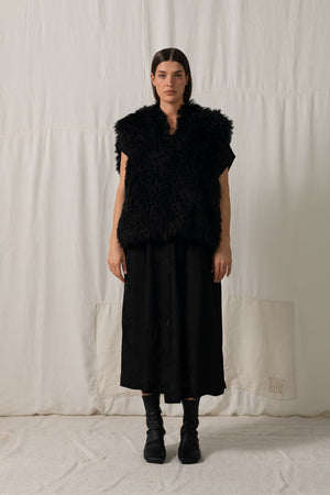 Truss Vest Fur Black