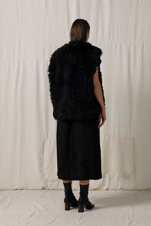 Truss Vest Fur Black