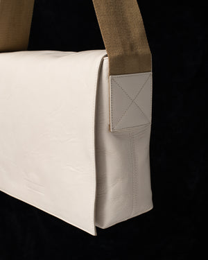 Couriers Bag White / Mustard